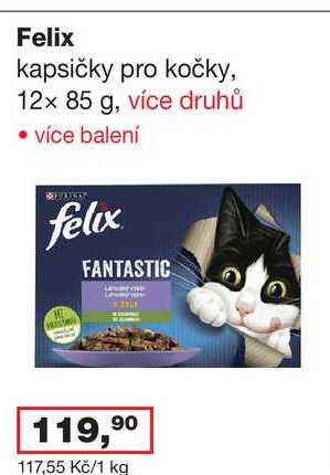Felix kapsičky pro kočky, 12x 85 g, více druhů 