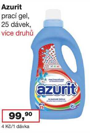 Azurit prací gel, 25 dávek, více druhů 