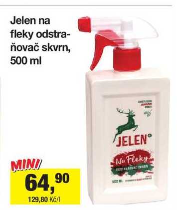 Jelen na fleky odstraňovač skvrn, 500 ml 