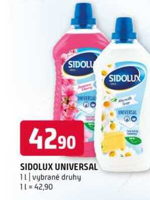 Sidolux universal 1l vybrané druhy 