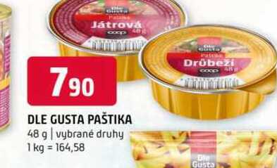 Dle gusta paštika 48 g vybrané druhy
