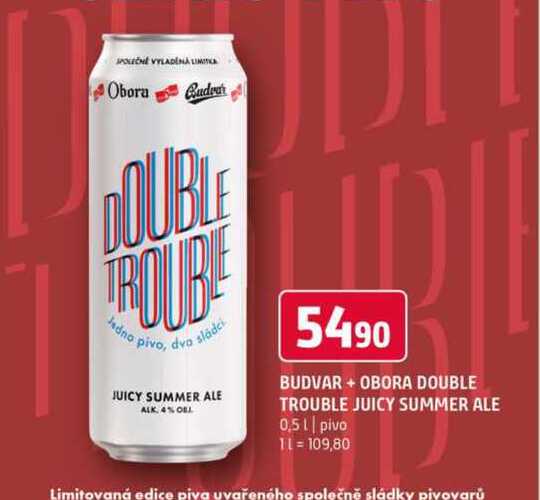 Budvar obora doule trouble juicy summer ale 0,5l