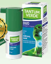 TANTUM VERDE DUO 1,5 mg/ml+5 mg/ml orální sprej, roztok 15 ml
