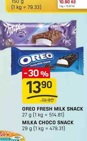 OREO FRESH MILK SNACK 27 g 