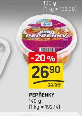 PEPŘENKY 140 g