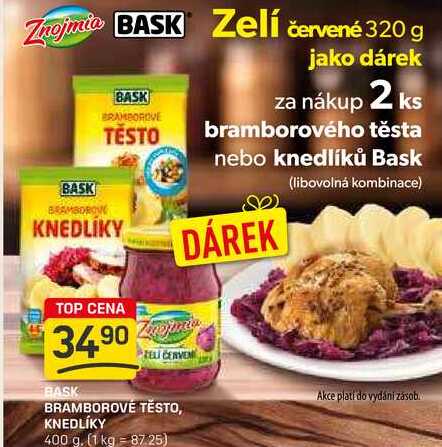 BRAMBOROVÉ TĚSTO, KNEDLÍKY 400 g