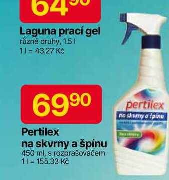 Pertilex na skvrny a špínu 450 ml, s rozprašovačem