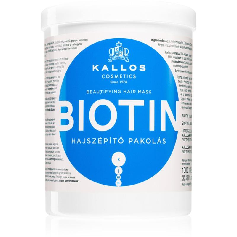 Kallos KJMN Professional Biotin maska pro tenké, slabé a lámavé vlasy 1000 ml