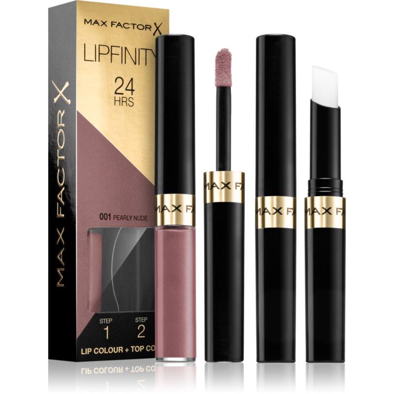 Max Factor Lipfinity Lip Colour dlouhotrvající rtěnka s balzámem odstín 001 Pearly Nude 4,2 g
