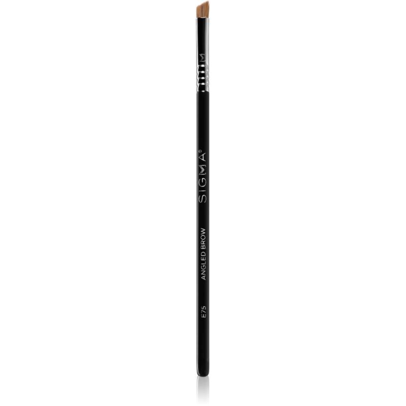 Sigma Beauty Brow E75 Angled Brow Brush zkosený štětec na obočí 1 ks