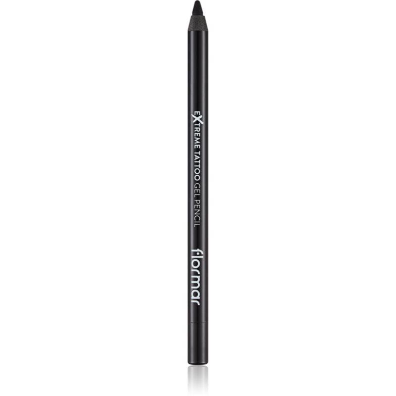 flormar Extreme Tattoo Gel Pencil voděodolná gelová tužka na oči odstín 06 Onyx 1.2 g