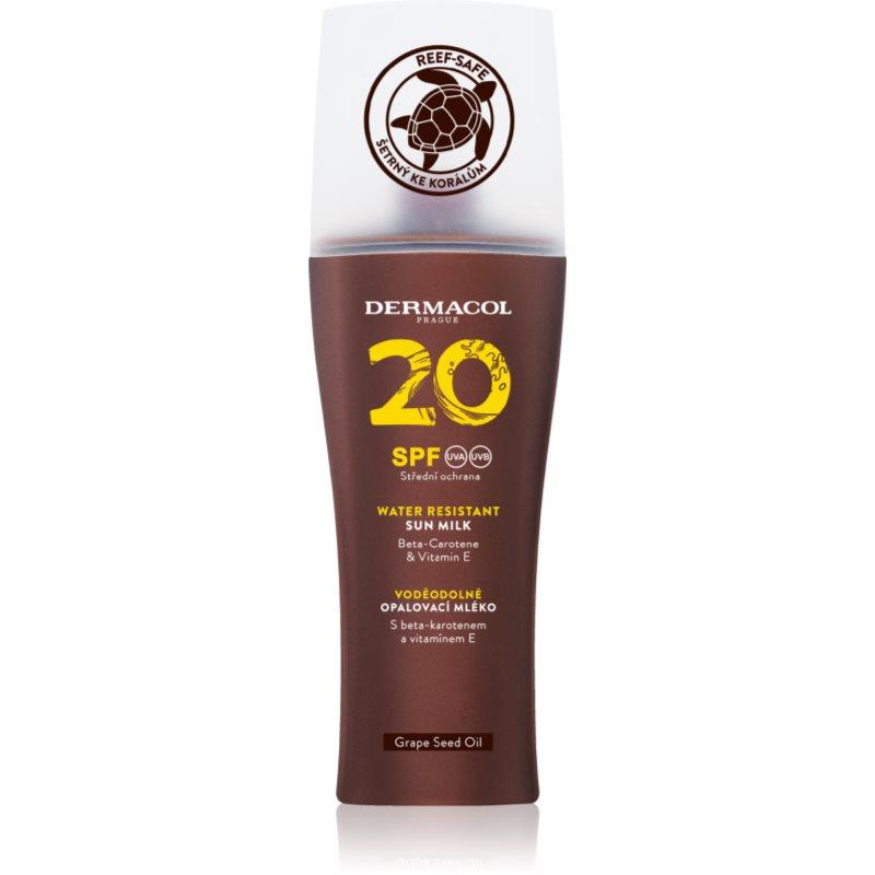 Dermacol Sun Water Resistant voděodolné mléko na opalování ve spreji SPF 20 200 ml