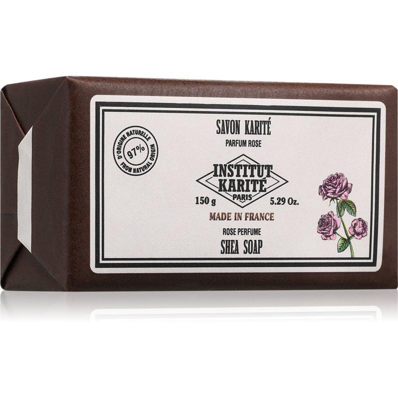 Institut Karité Paris Rose Shea Soap tuhé mýdlo s bambuckým máslem 150 g