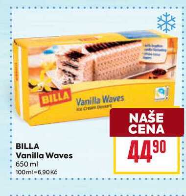 BILLA Vanilla Waves 650 ml 