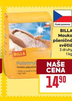 BILLA Mouka pšeničná světlá 3 druhy 1 kg