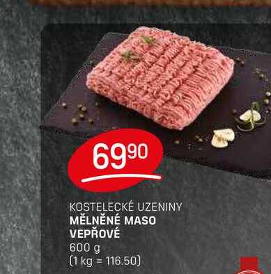 MĚLNĚNÉ MASO VEPŘOVÉ 600 g 