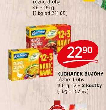 KUCHAREK BUJÓNY různé druhy 150 g, 12 + 3 kostky