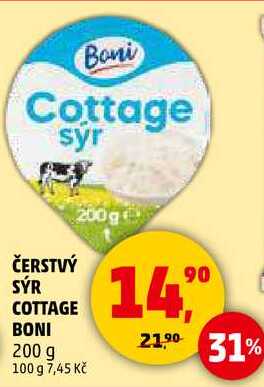 ČERSTVÝ SÝR COTTAGE, 200g 