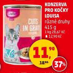 KONZERVA PRO KOČKY LOUISA různé druhy, 415 g  