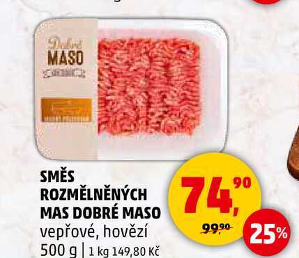 SMĚS ROZMĚLNĚNÝCH MAS DOBRÉ MASO vepřové, 500 g