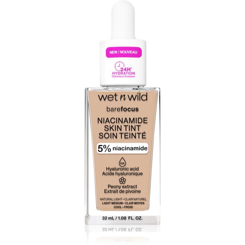 Wet n Wild Bare Focus Niacinamide Skin Tint lehký hydratační make-up odstín Natural Light (Cool) 32 ml
