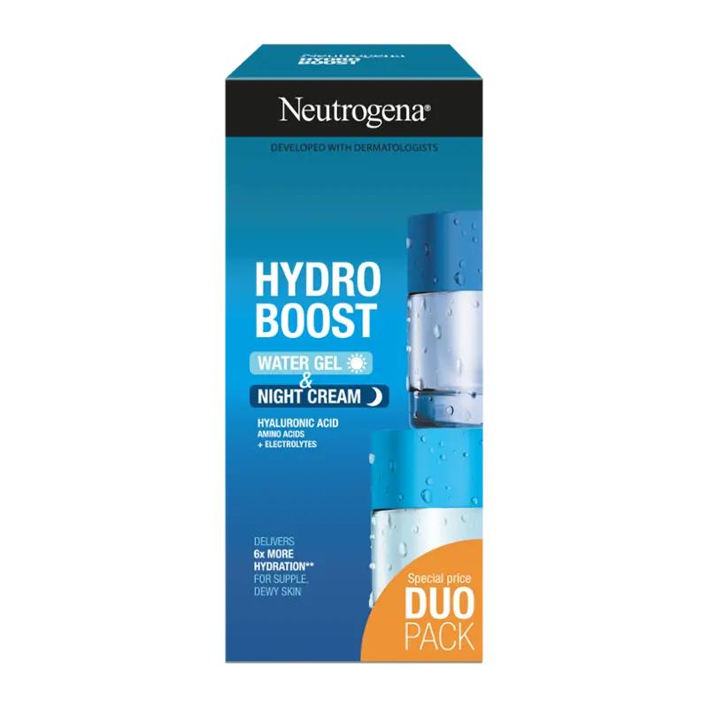 Neutrogena Hydratační noční krém + hydratační pleťový gel Hydro Boost, 100 ml