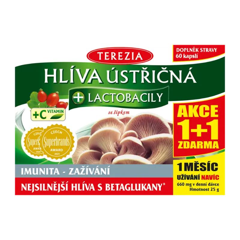 Terezia Hlíva + lactobacily, doplněk stravy, 120 ks
