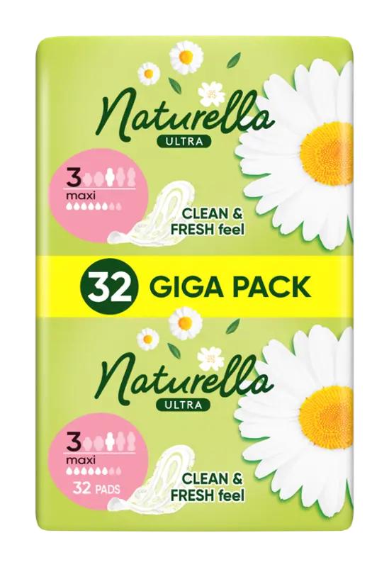 Naturella Hygienické vložky s křidélky Ultra Maxi vel. 3, 32 ks