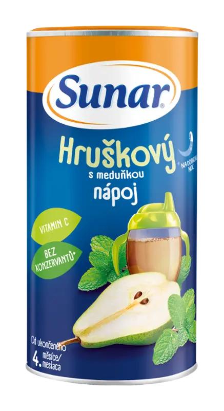 Sunar Rozpustný nápoj hruškový s meduňkou, 200 g