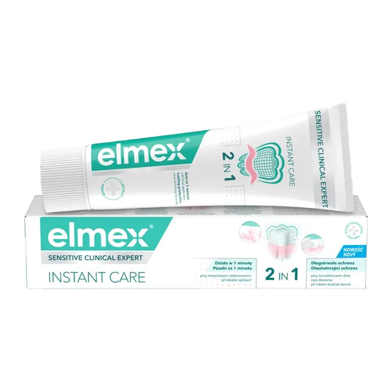 elmex Zubní pasta Sensitive Clinical Expert Instant Care 2v1, 75 ml