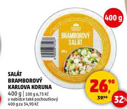 SALÁT BRAMBOROVÝ KARLOVA KORUNA, 400 g 