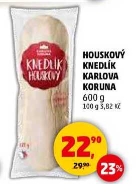 HOUSKOVÝ KNEDLIK KARLOVA KORUNA, 600 g 