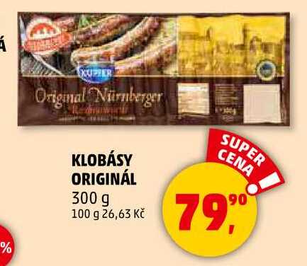 KLOBÁSY ORIGINÁL, 300 g