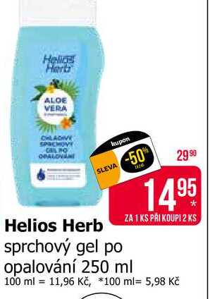 Helios Herb sprchový gel po opalování 250 ml 