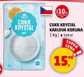 CUKR KRYSTAL KARLOVA KORUNA, 1 kg 