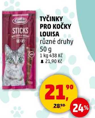 TYČINKY PRO KOČKY LOUISA různé druhy, 50 g 