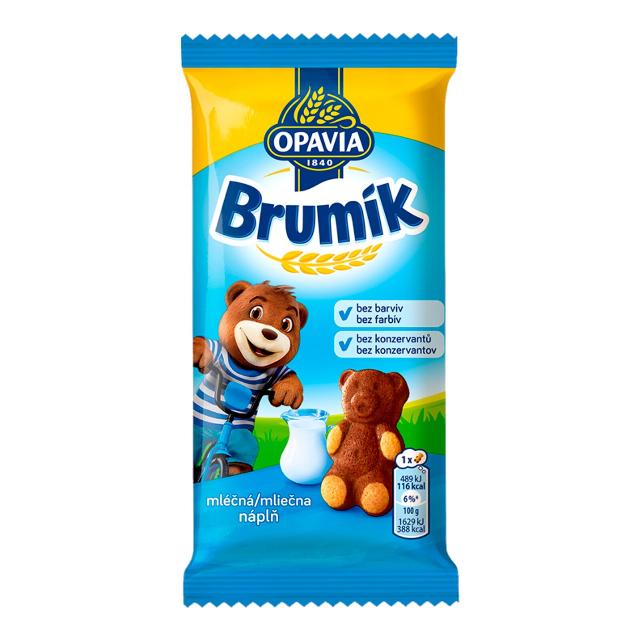 Opavia Brumík s náplní mléčnou