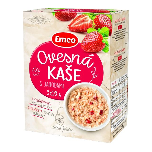 Emco Ovesná kaše s jahodami