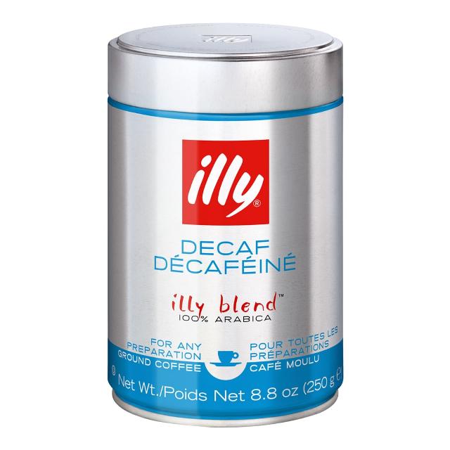 Illy Decaf bezkofeinová mletá káva