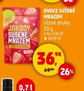 OVOCE SUŠENÉ MRAZEM různé druhy, 30 g  