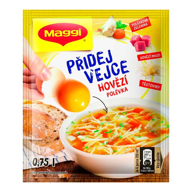 Maggi Přidej vejce Hovězí polévka sáček