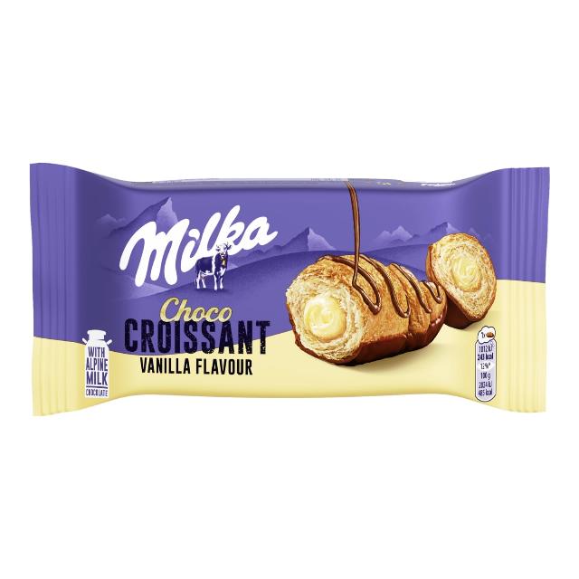 Milka Croissant s vanilkovou náplní