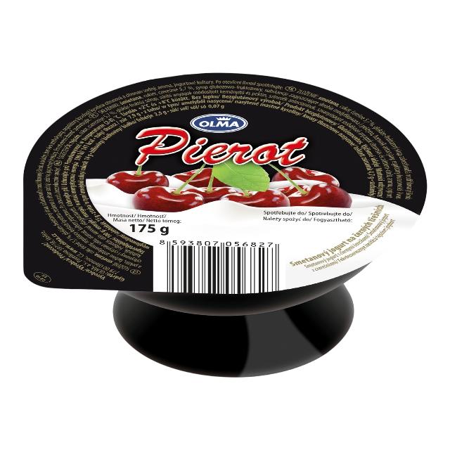 Olma Pierot Smetanový jogurt černá třešeň