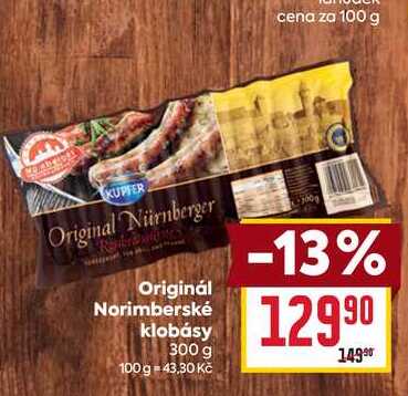 Originál Norimberské klobásy 300 g