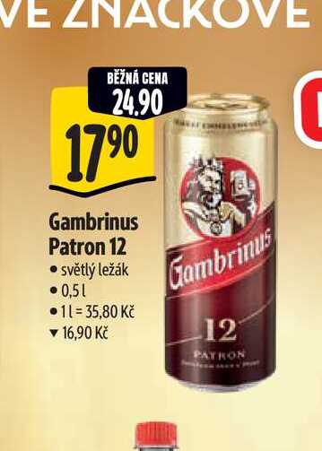  Gambrinus Patron 12  0,5 l