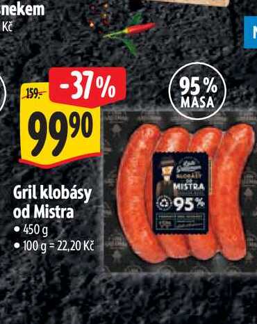  Gril klobásy od Mistra 450 g 