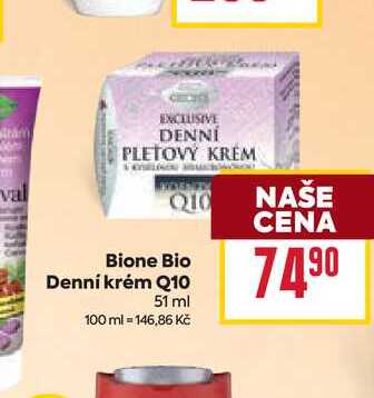 Bione Bio Denní krém Q10 51 ml