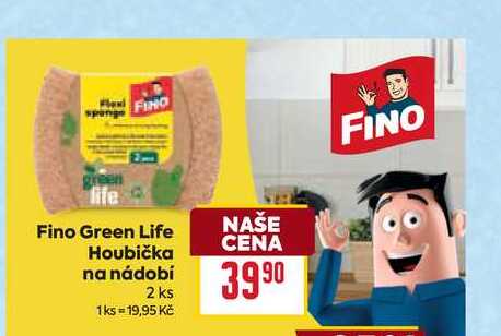 Fino Green Life Houbička na nádobí 2 ks