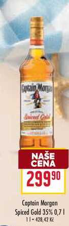 Captain Morgan Spiced Gold 35% 0,7l