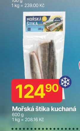 Mořská štika kuchaná 600 g 